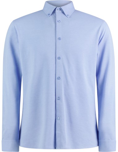KUS-KK143-Tailored Fit Superwash® 60º Pique Shirt Long Sleeve
